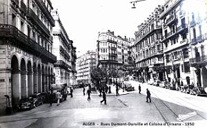 Alger - Rues Dumont-Durville et Colona d'Ornano- 1950